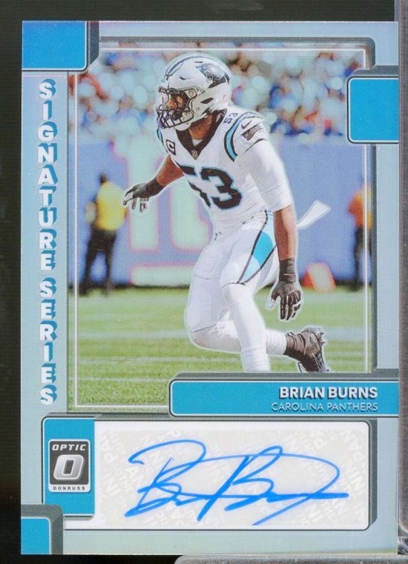 Brian Burns Card 2022 Donruss Optic Signature Series Holo #35  Image 1