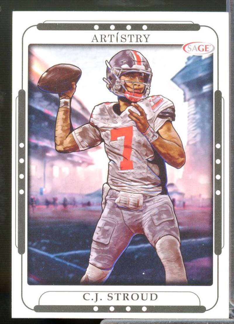 C.J. Stroud Rookie Card 2023 SAGE Artistry #29  Image 1