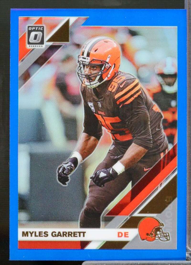Myles Garrett Card 2019 Donruss Optic Blue #26  Image 1