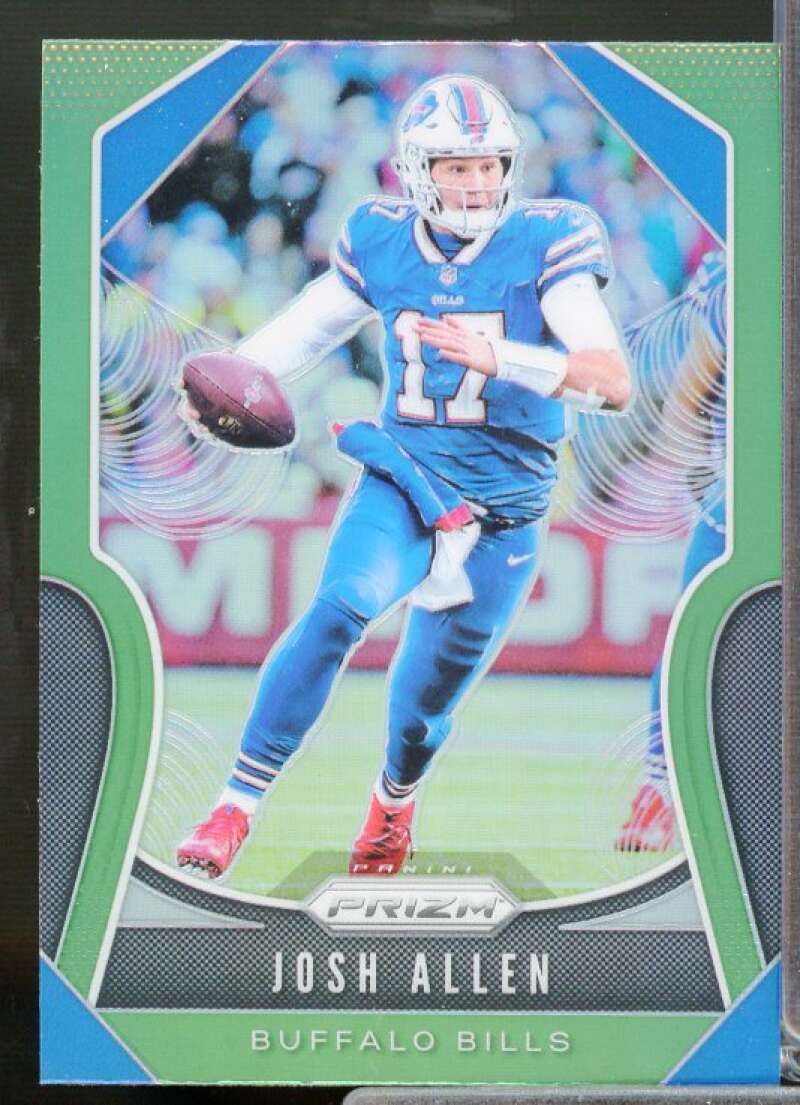Josh Allen Card 2019 Panini Prizm Prizms Green #3  Image 1