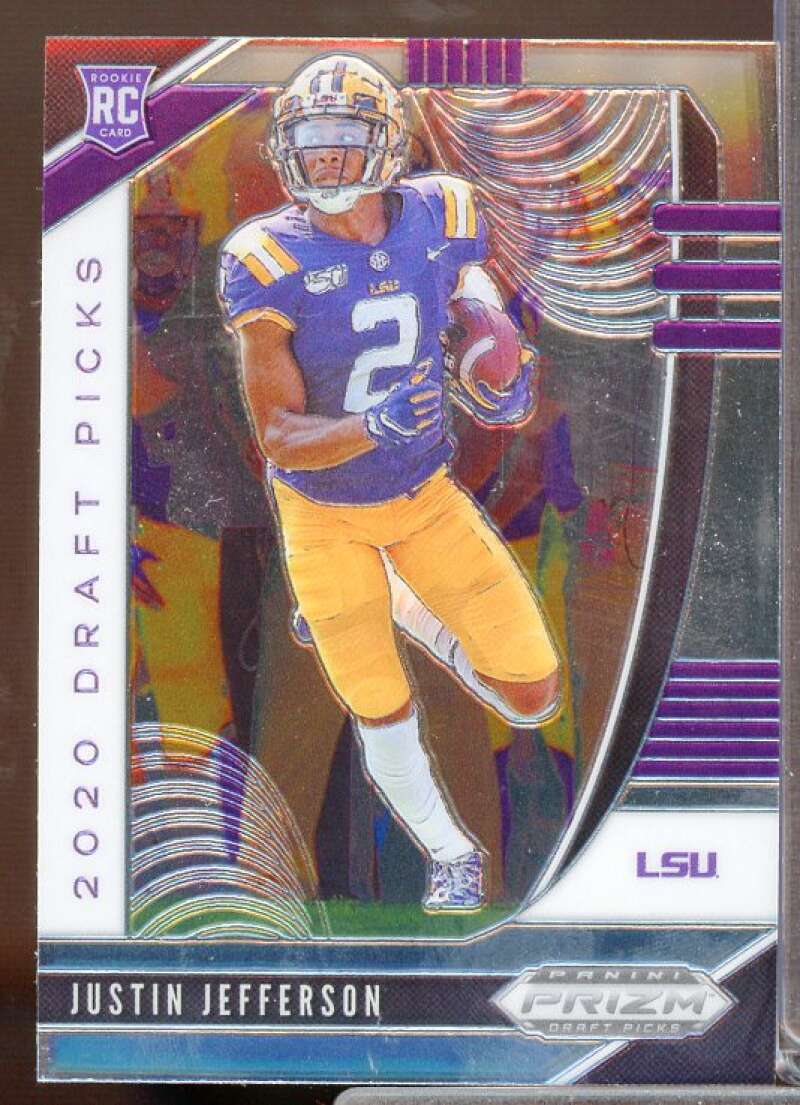 Justin Jefferson Rookie Card 2020 Panini Prizm Draft Picks #126  Image 1