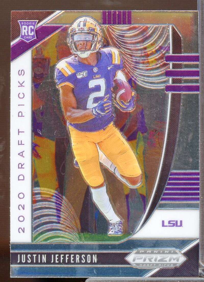 Justin Jefferson Rookie Card 2020 Panini Prizm Draft Picks #126  Image 1