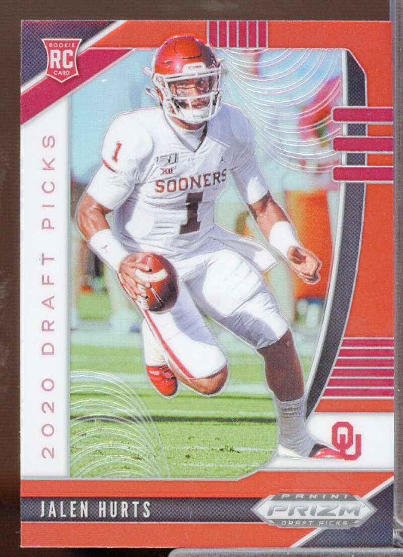 Jalen Hurts Rookie Card 2020 Panini Prizm Draft Picks Prizms Red #129  Image 1