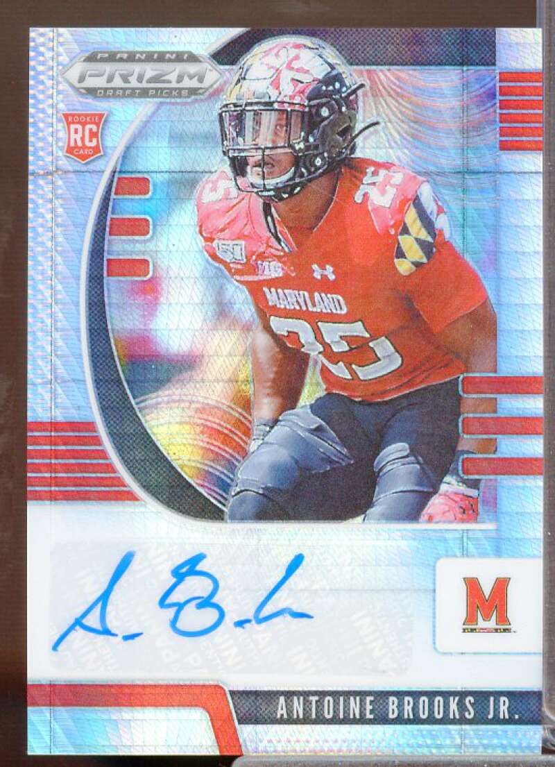 Antoine Brooks Jr. 2020 Panini Prizm Draft Picks Autograph Prizms Hyper #175  Image 1