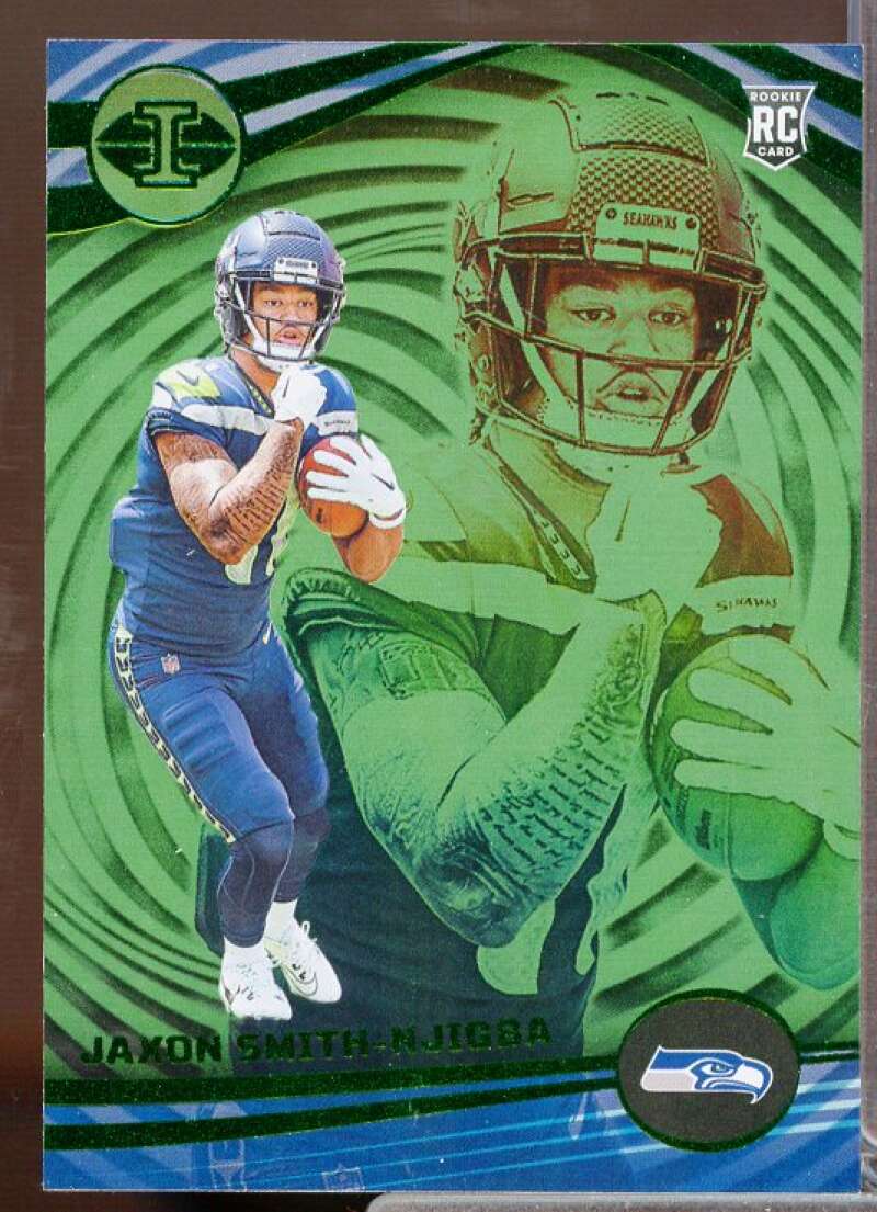 Jaxon Smith-Njigba Rookie Card 2023 Panini Illusions Emerald #91  Image 1