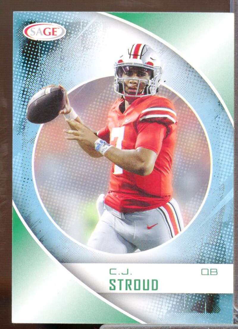 CJ Stroud Rookie Card 2023 SAGE HIT #1  Image 1
