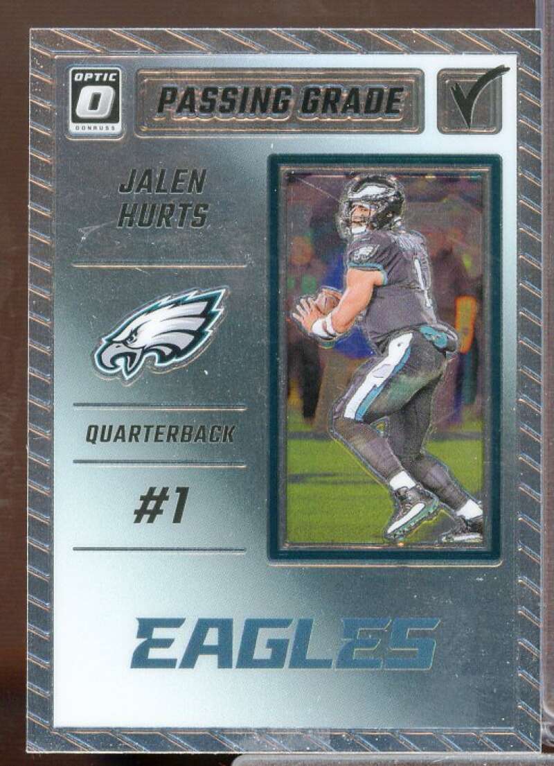 Jalen Hurts Card 2023 Donruss Optic Passing Grade #3  Image 1