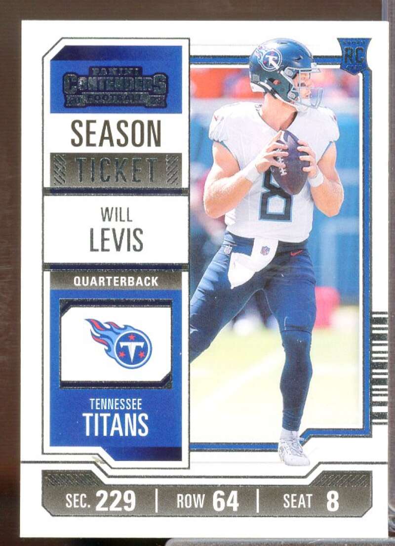 Will Levis Rookie Card 2023 Panini Contenders #97  Image 1