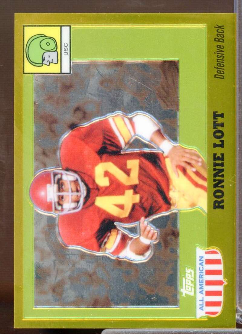 Ronnie Lott Card 2005 Topps All American Gold Chrome #52  Image 1