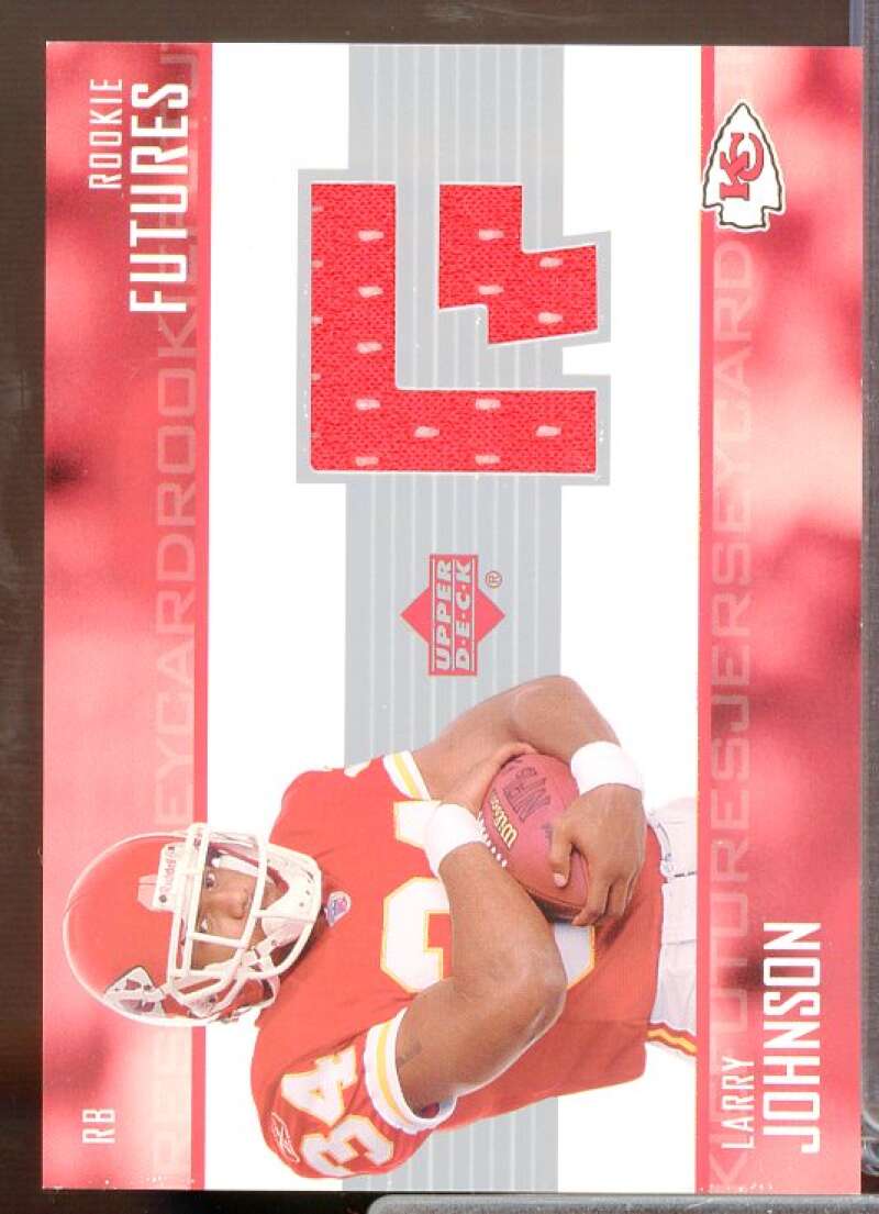 Larry Johnson Rookie Card 2003 Upper Deck Rookie Future Jerseys #RFLJ  Image 1
