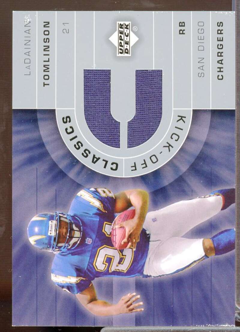 LaDainian Tomlinson Card 2002 Upper Deck Kick-Off Classics Jerseys #KOLT  Image 1