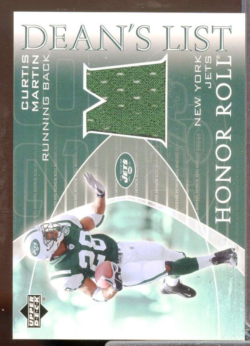 Curtis Martin Card 2003 Upper Deck Honor Roll Dean's List #DLCU  Image 1