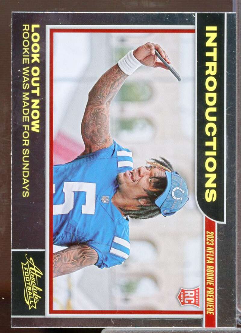 Anthony Richardson Rookie Card 2023 Absolute Introductions #15  Image 1