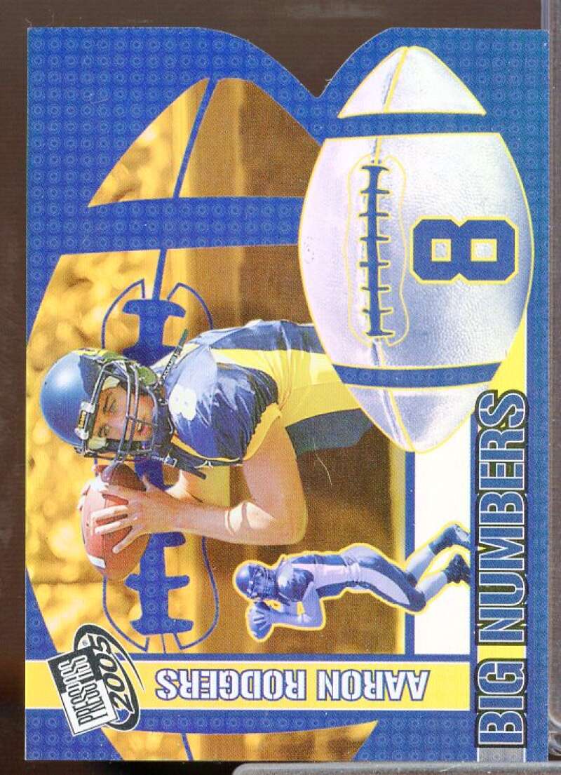 Aaron Rodgers CL Rookie Card 2005 Press Pass Big Numbers #BN25  Image 1