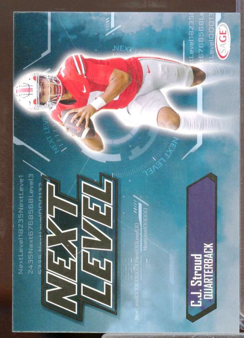 CJ Stroud NL Rookie Card 2023 SAGE HIT #81  Image 1