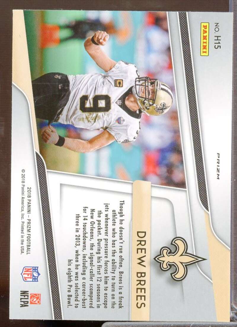 Drew Brees Card 2018 Panini Prizm Hype Prizms #15  Image 2