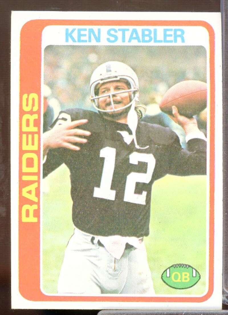 Ken Stabler Card 1978 Topps #365  Image 1