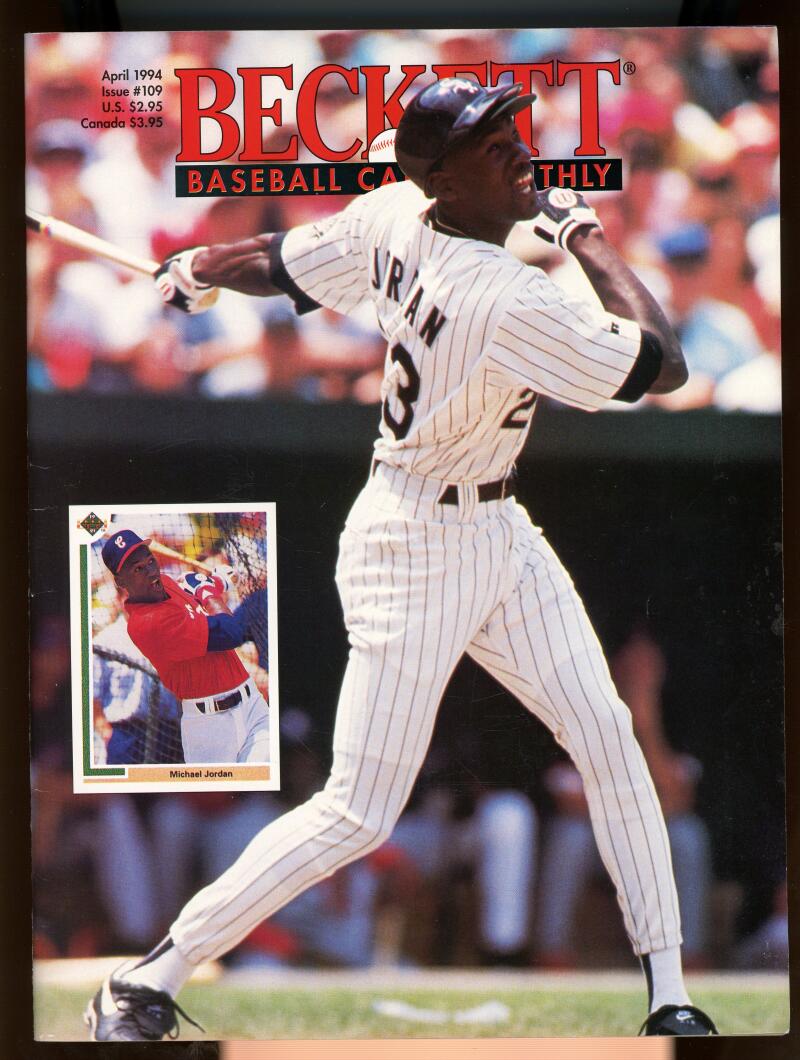 Beckett Baseball Card Monthly #109 April 1994 Michael Jordan White Sox Image 1