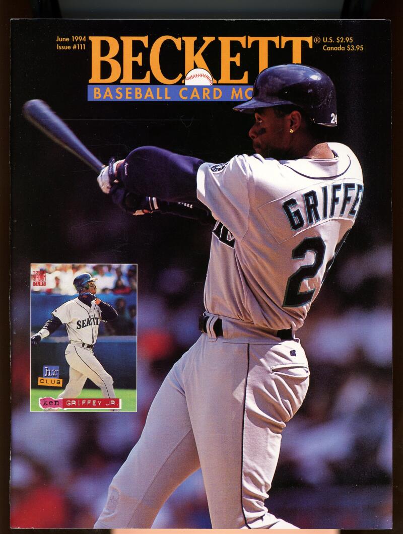 Beckett Baseball Card Monthly #111 June 1994 Ken Griffey Jr Image 1