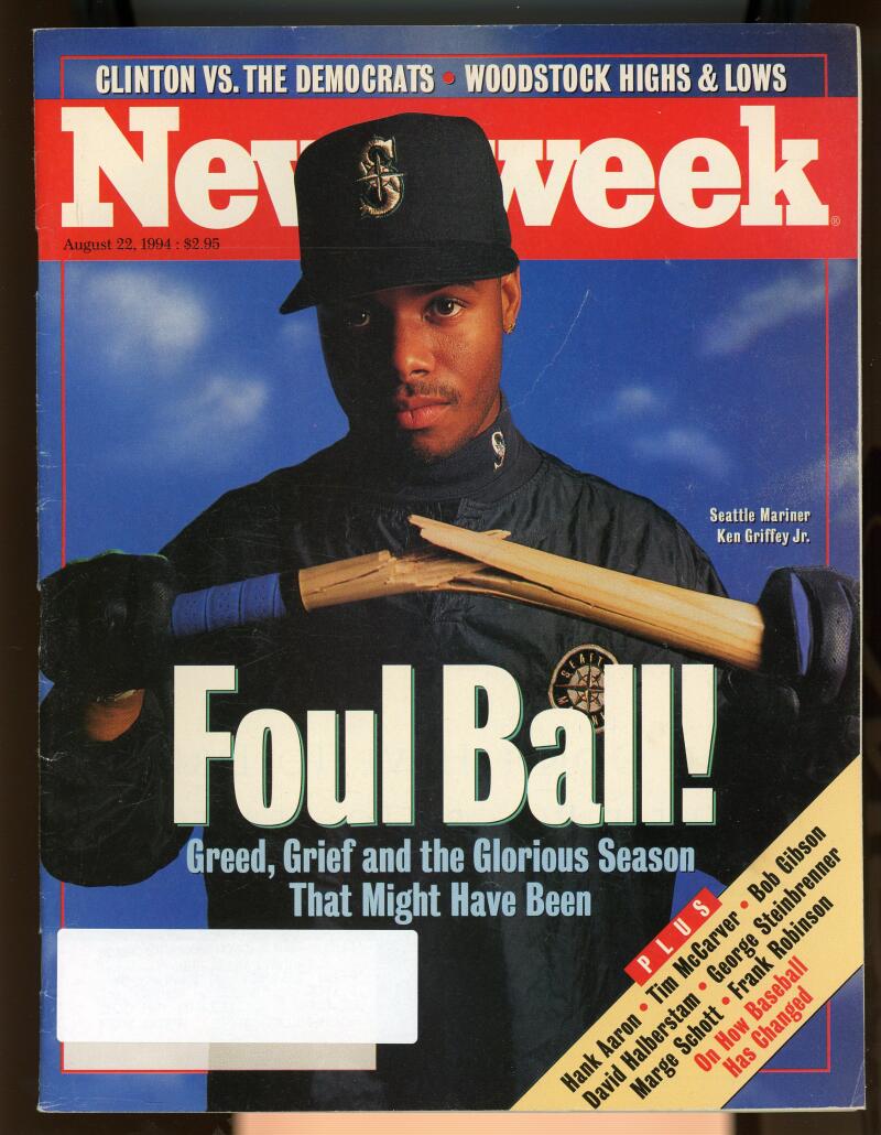 Newsweek Magazine August 22 1994 Ken Griffey Jr Baseball Foul Ball Image 1