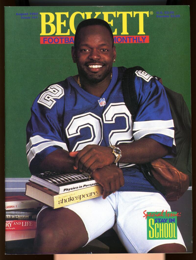 Beckett Football Card Monthly #41 August 1993 Emmit Smith Image 1