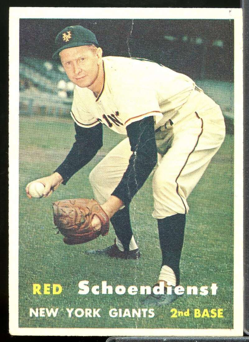 Red Schoendienst Card 1957 Topps #154  Image 1