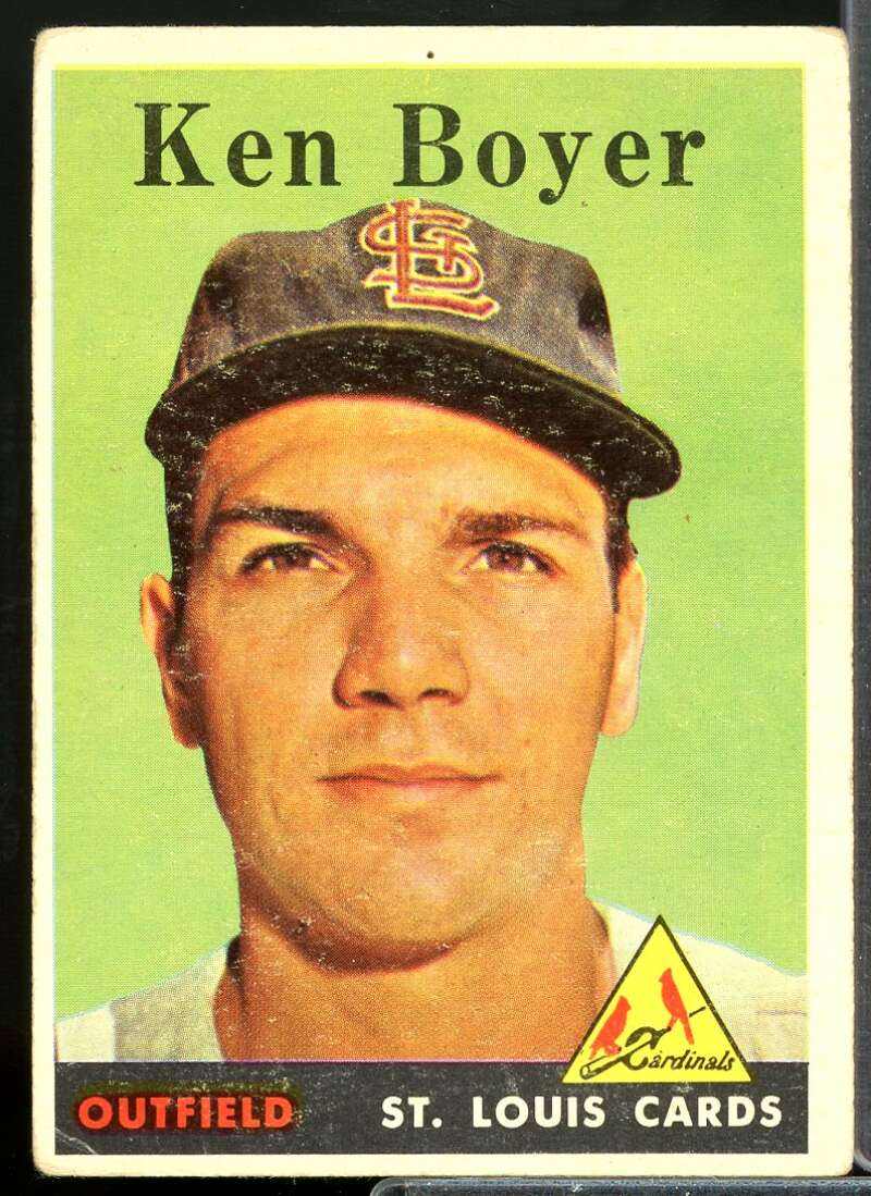 Ken Boyer Card 1958 Topps #350  Image 1