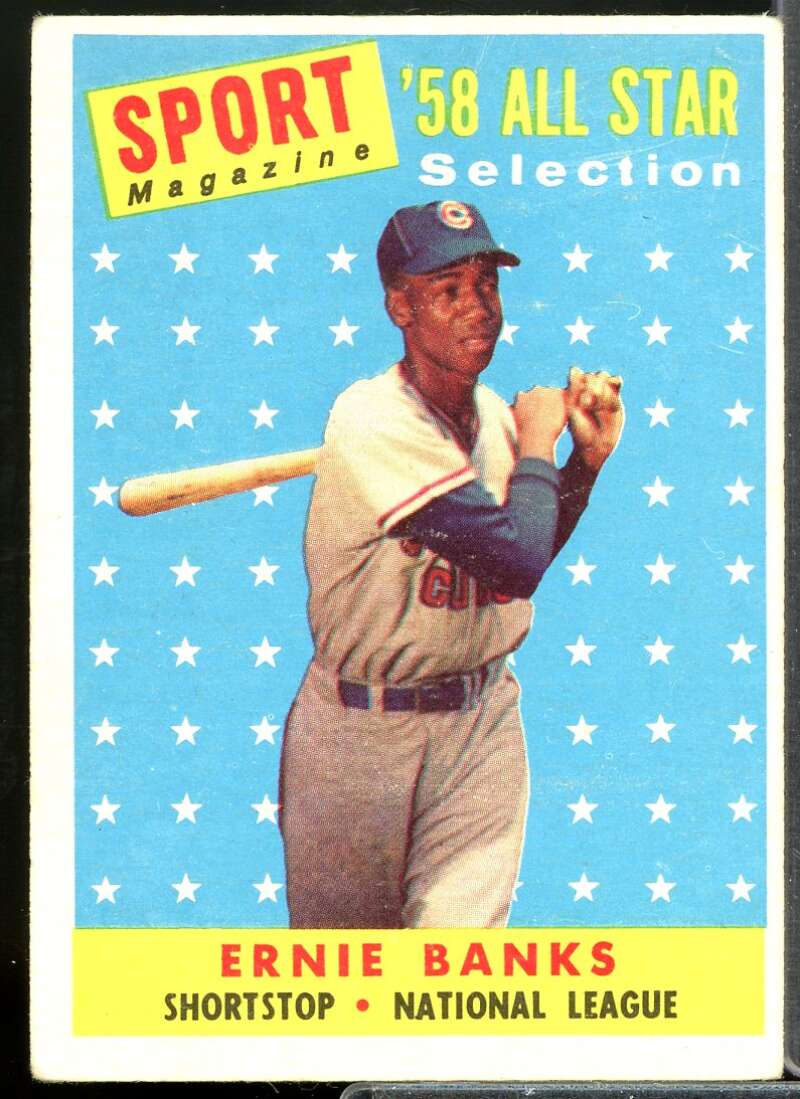 Ernie Banks AS Card 1958 Topps #482  Image 1