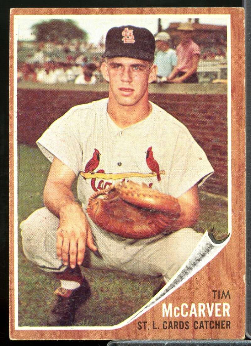 Tim McCarver RC Card 1962 Topps #167  Image 1