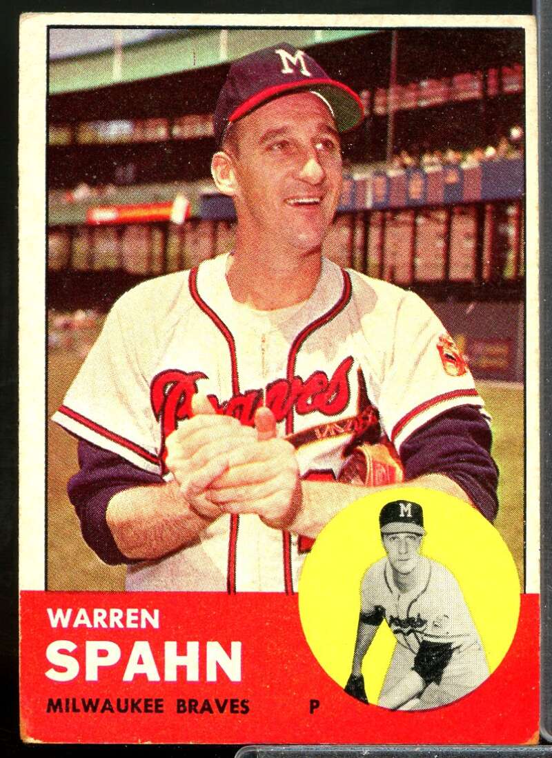 Warren Spahn (colored) Card 1963 Topps #320  Image 1