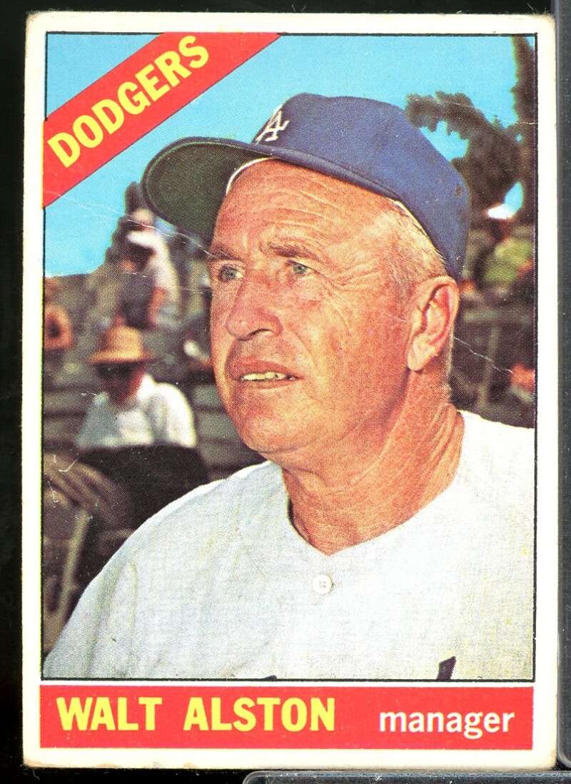 Walter Alston MG Card 1966 Topps #116  Image 1