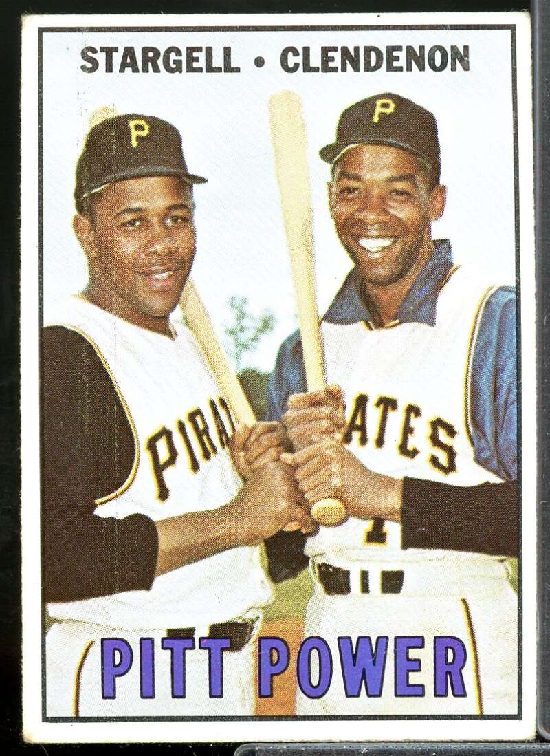Pitt Power/Willie Stargell/Donn Clendenon Card 1967 Topps #266  Image 1