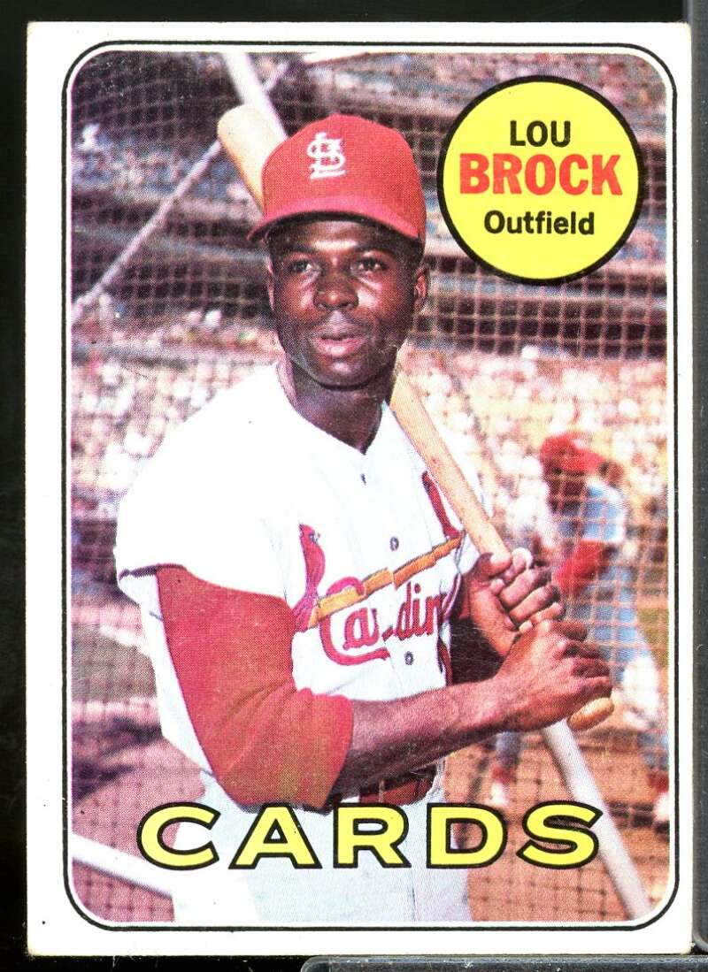 Lou Brock Card 1969 Topps #85  Image 1