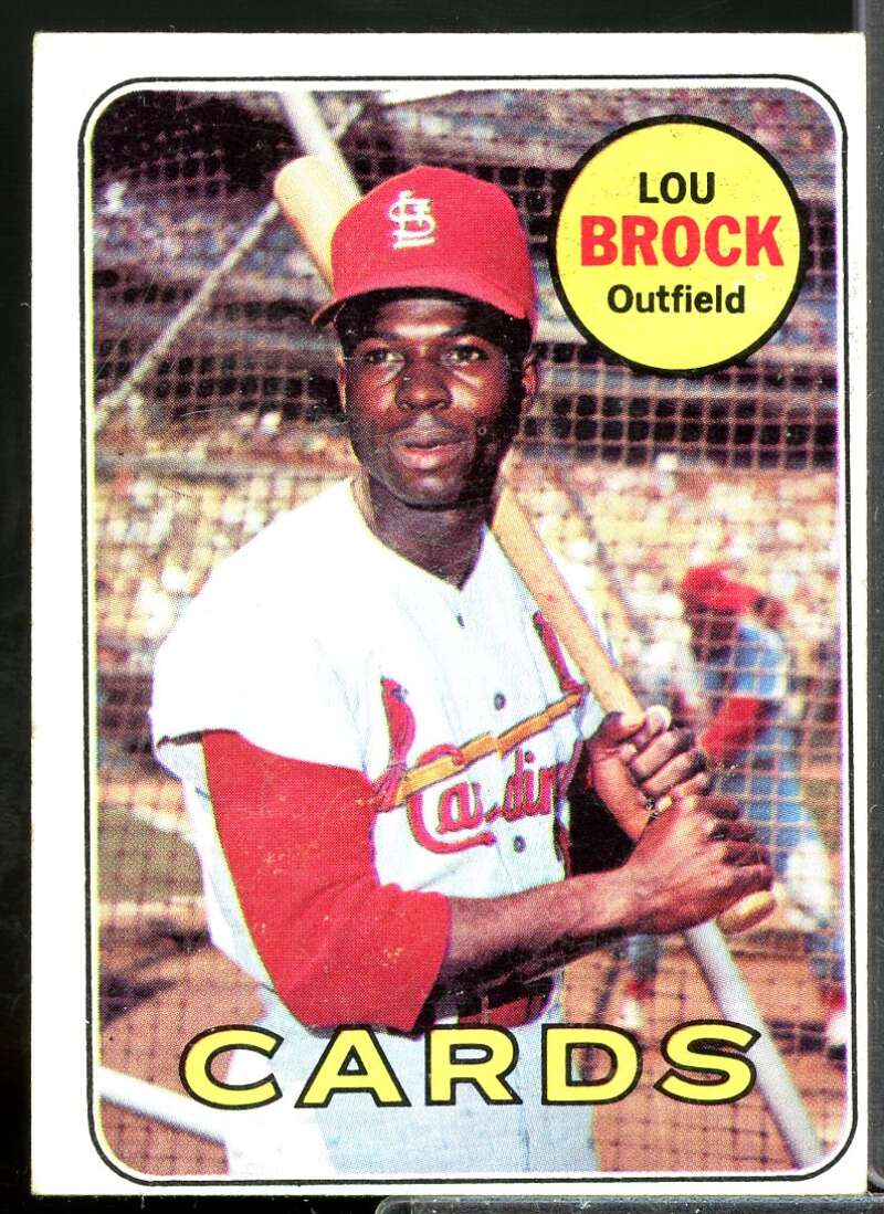 Lou Brock Card 1969 Topps #85  Image 1