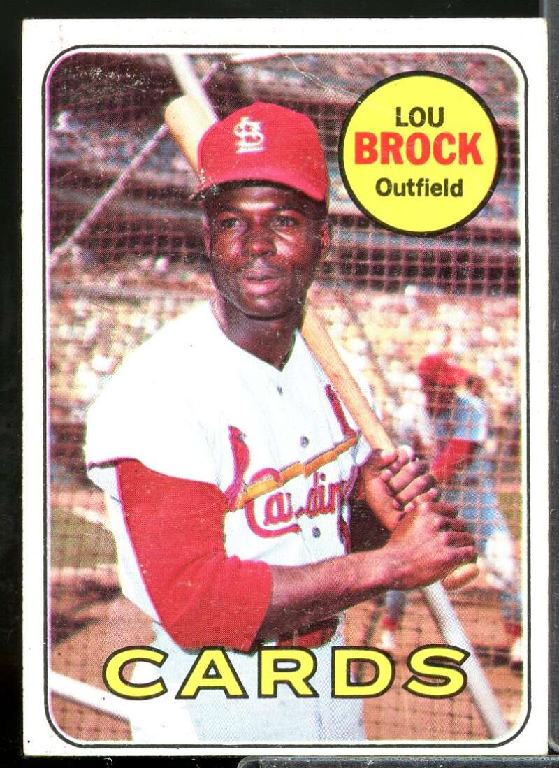 Lou Brock Card 1969 Topps #85  Image 1