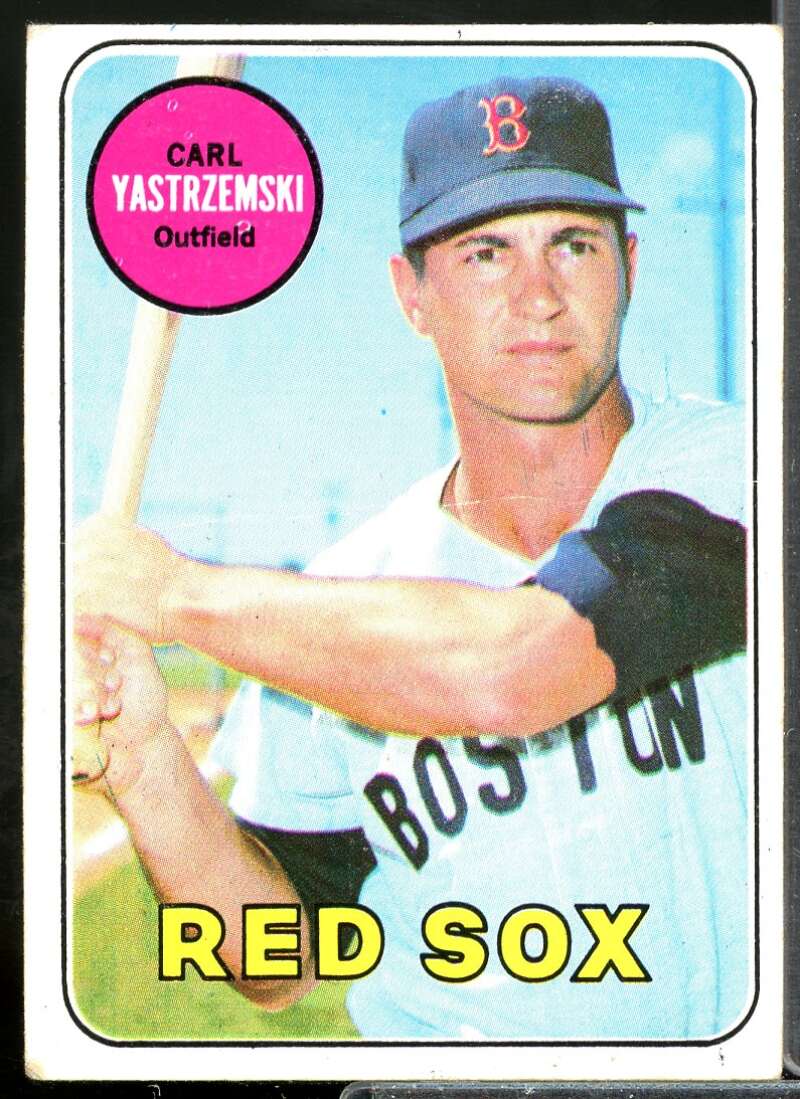 Carl Yastrzemski Card 1969 Topps #130  Image 1