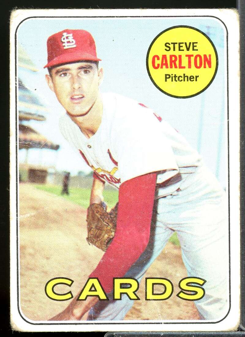 Steve Carlton Card 1969 Topps #255  Image 1
