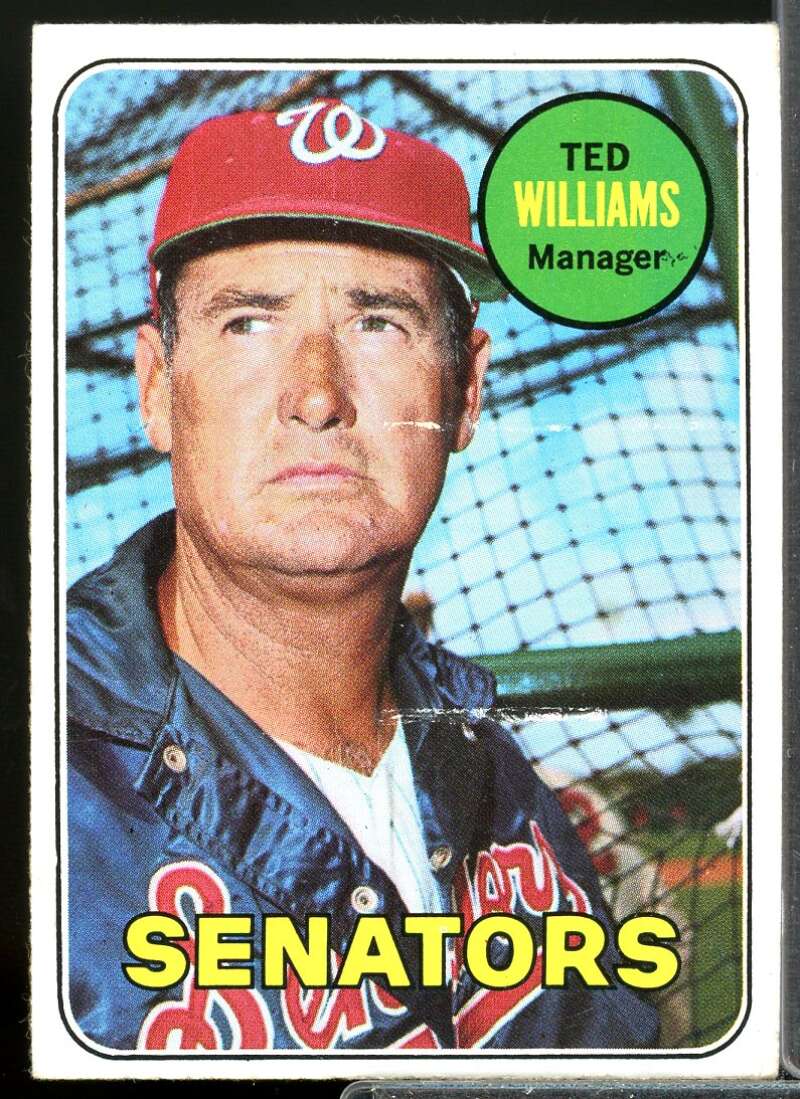 Ted Williams MG Card 1969 Topps #650  Image 1