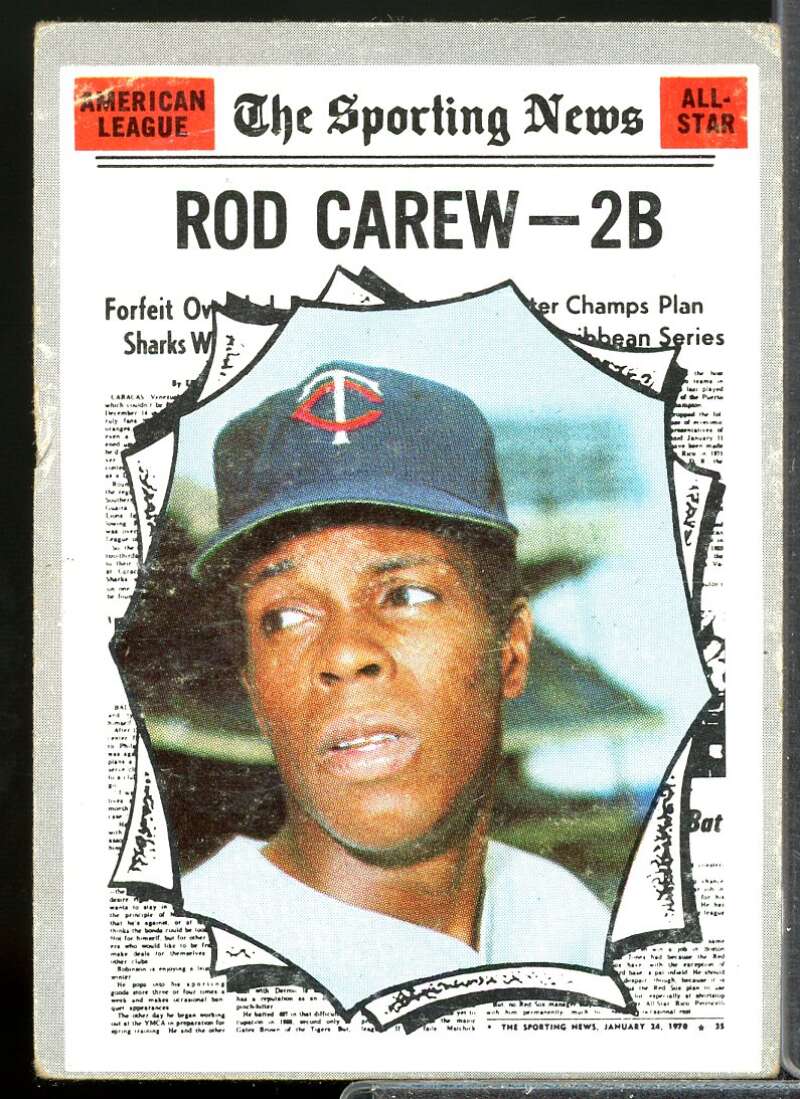 Rod Carew AS Card 1970 Topps #453  Image 1