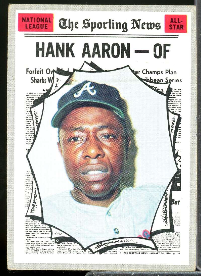 Hank Aaron AS Card 1970 Topps #462  Image 1