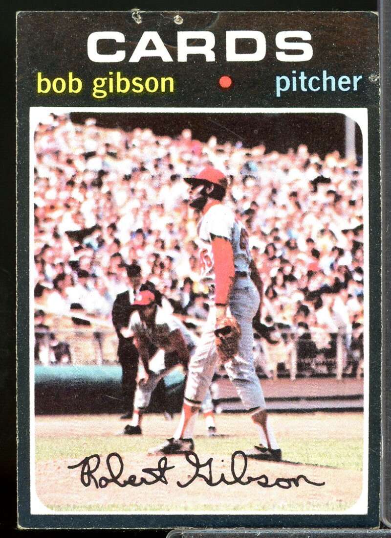 Bob Gibson Card 1971 Topps #450  Image 1