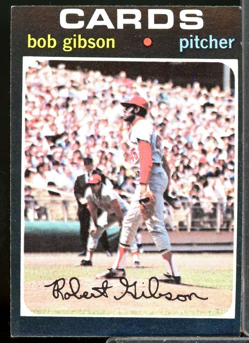 Bob Gibson Card 1971 Topps #450  Image 1