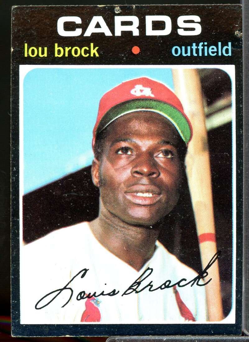 Lou Brock Card 1971 Topps #625  Image 1