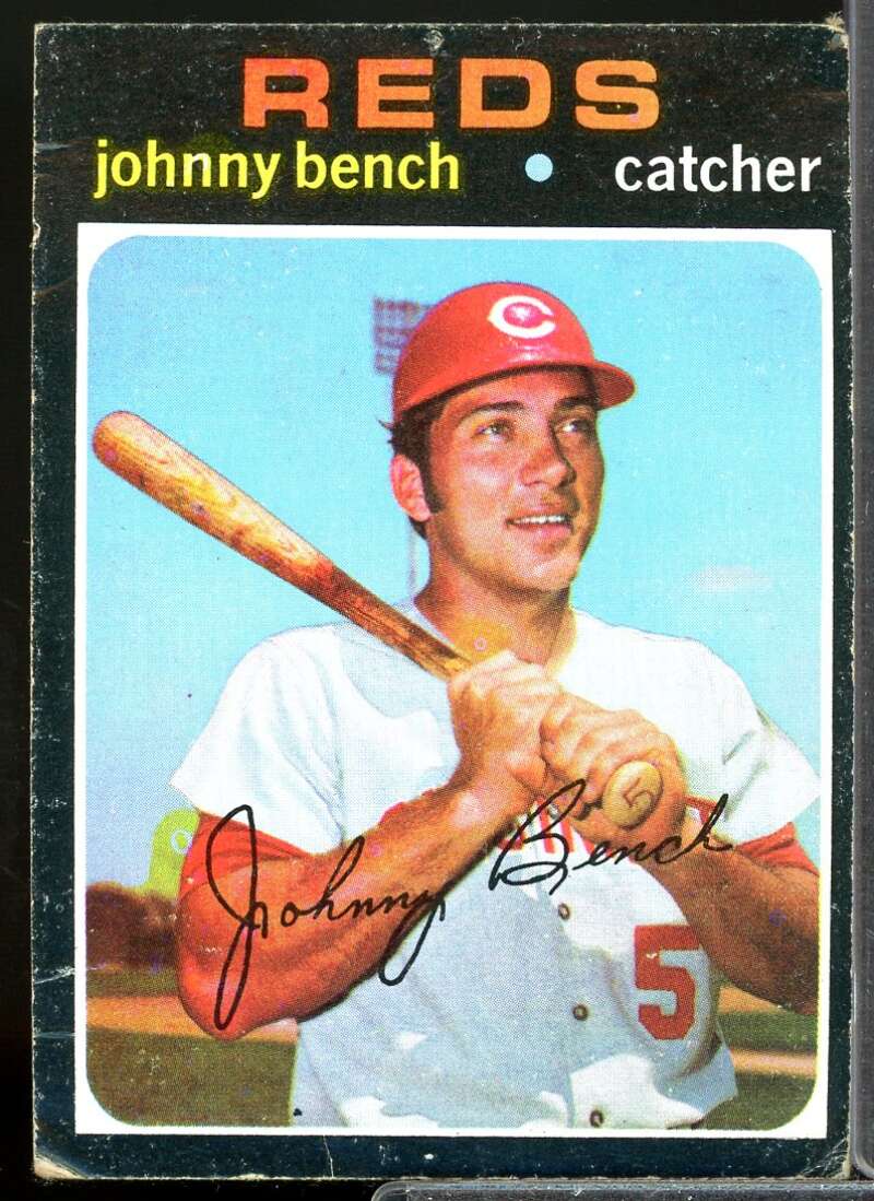 Johnny Bench Card 1971 Topps #250  Image 1