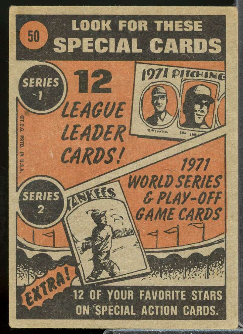 Willie Mays IA Card 1972 Topps #50  Image 2