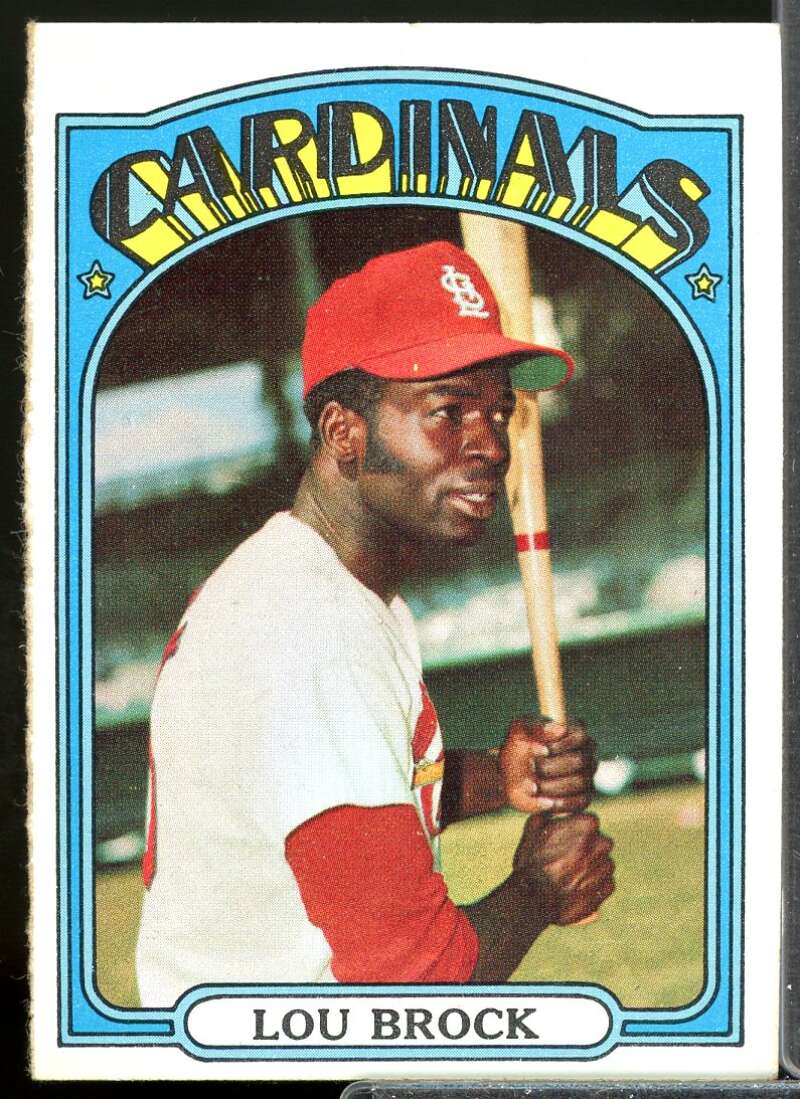 Lou Brock Card 1972 Topps #200  Image 1