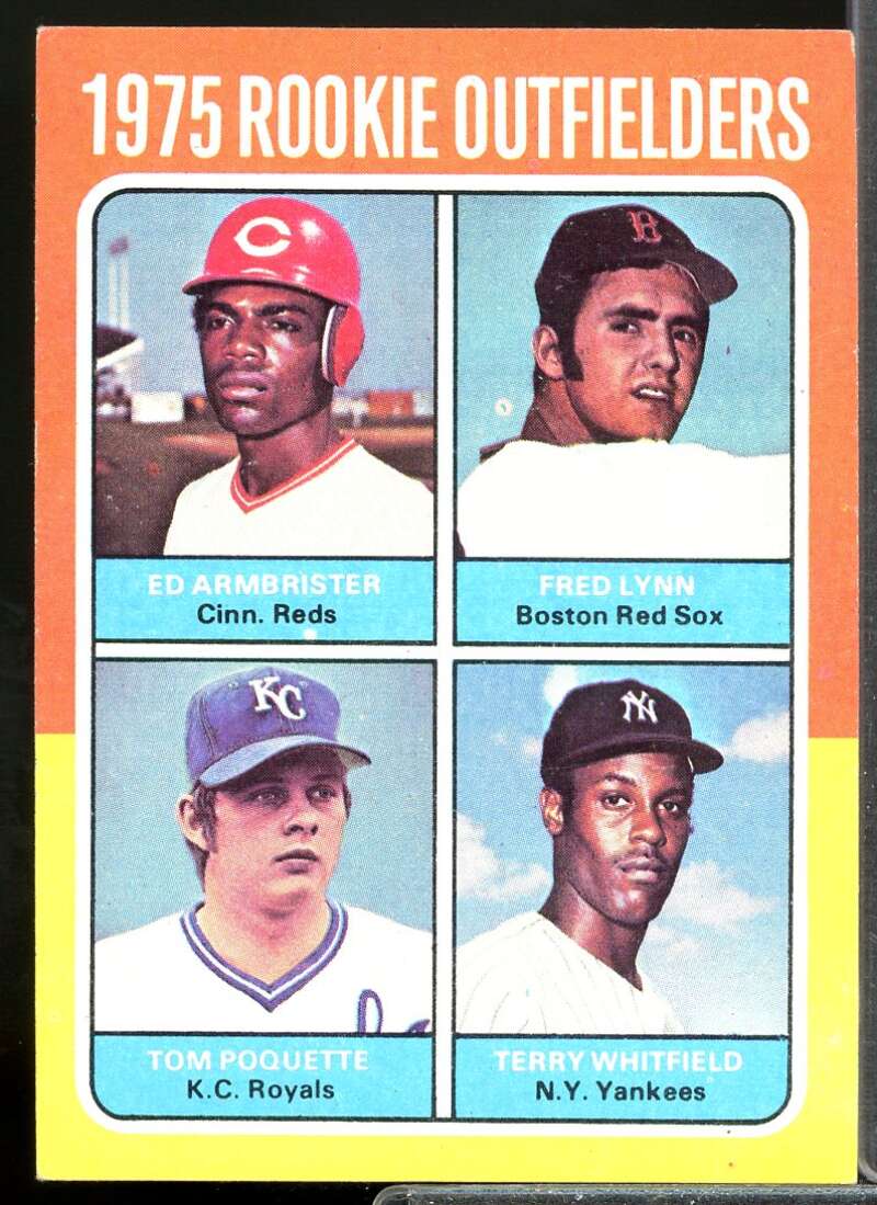 Rookie Outfielders/Armbrister RC/Lynn RC/Poquette RC/Whitfield 1975 Topps #622  Image 1
