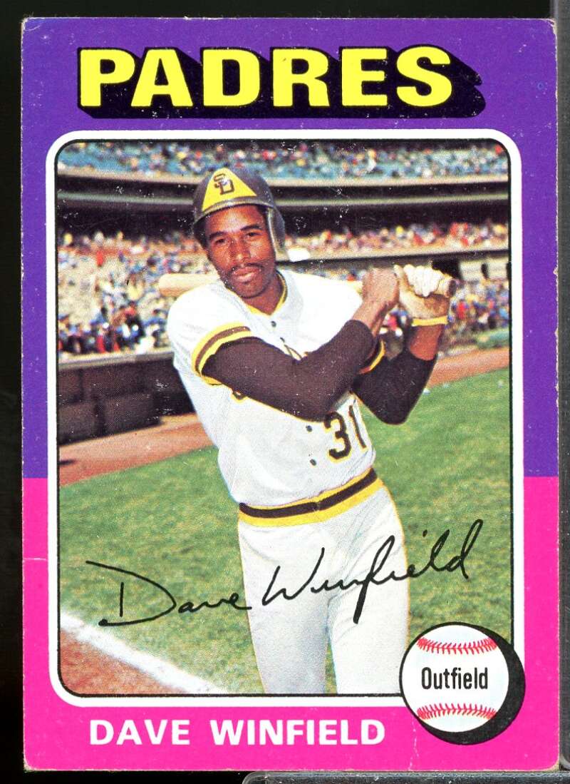 Dave Winfield Card 1975 Topps #61  Image 1