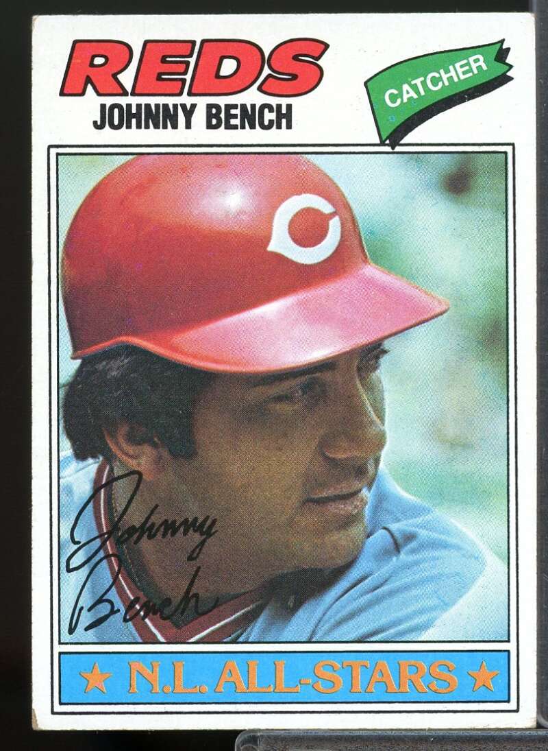 Johnny Bench Card 1977 Topps #70  Image 1