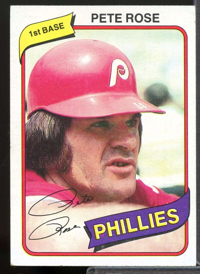 Pete Rose Card 1980 Topps #540  Image 1